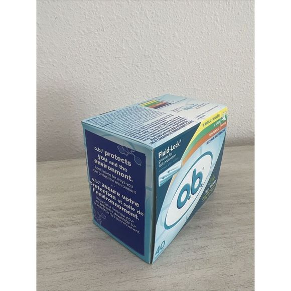 o.b. Fluid-Lock Multi-Pack Tampons, Regular, Super, Super Plus, 40 ct Box - Picture 3 of 4